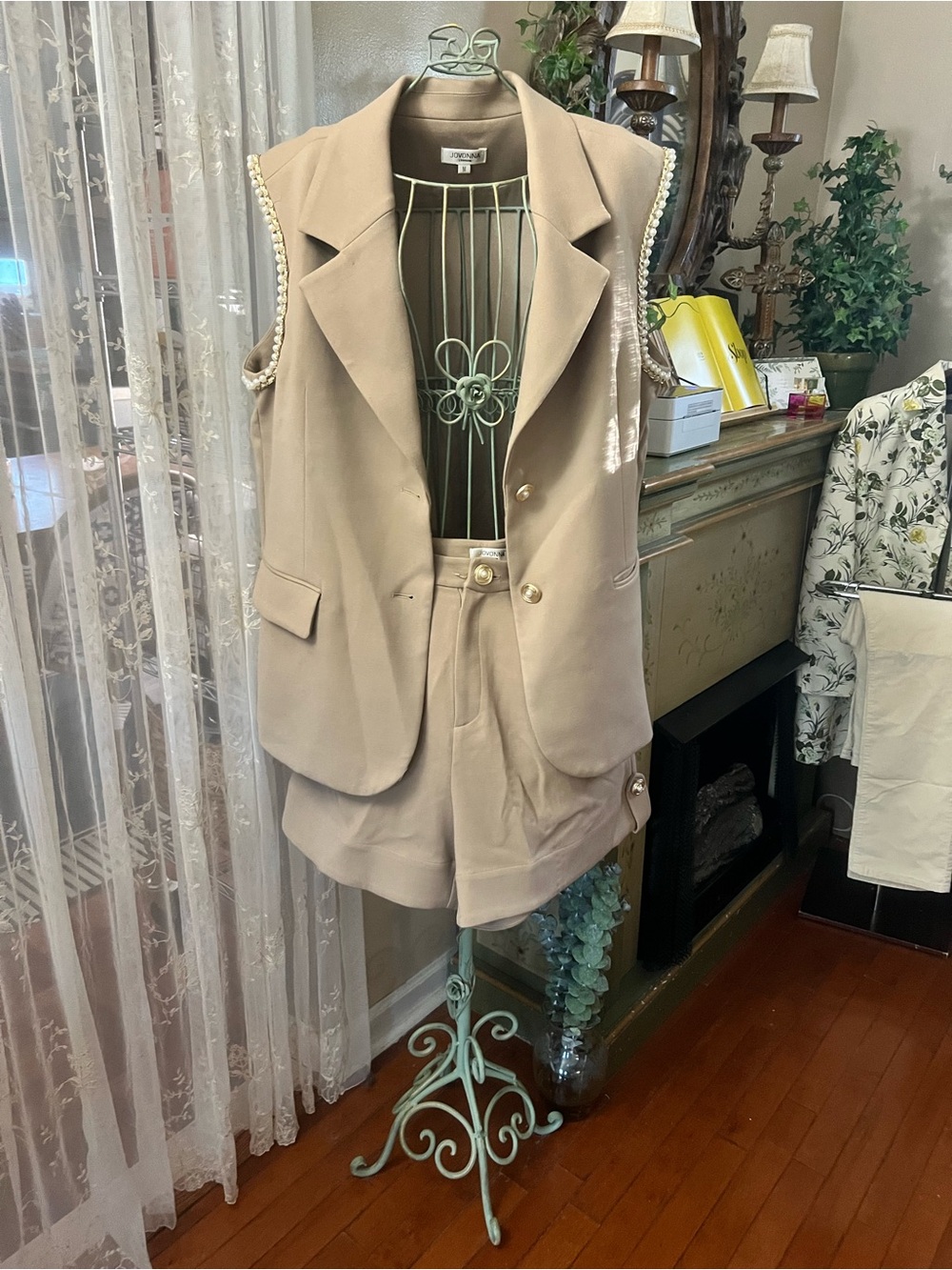 Jovonna London Blazer Vest & Shorts Suit